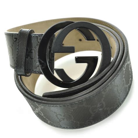 gucci belts all black|black gucci imprime belt.